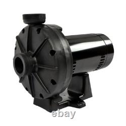 W36060 3/4 HP Booster Pump For Inground Swimming Pools Pressure Cleaner Black