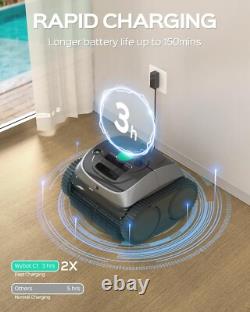 WYBOT C1 Pool Robot Vacuum, Smart APP Support, Auto Wall & Waterline Cleaning