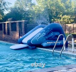 Water Slide for Inground Swimming Pool with Inflatable Landing Pad & Sprayers
