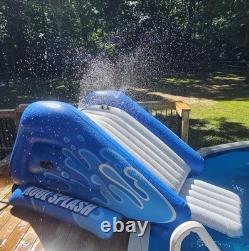Water Slide for Inground Swimming Pool with Inflatable Landing Pad & Sprayers