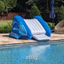 Water Slide for Inground Swimming Pool with Inflatable Landing Pad & Sprayers