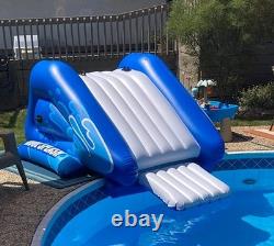 Water Slide for Inground Swimming Pool with Inflatable Landing Pad & Sprayers