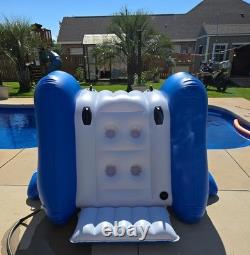 Water Slide for Inground Swimming Pool with Inflatable Landing Pad & Sprayers