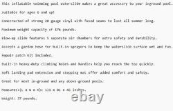 Water Slide for Inground Swimming Pool with Inflatable Landing Pad & Sprayers