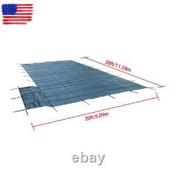 Winter Rectangle Above Inground Swimming Pool Heavy Duty Safety Cover 18×36FT