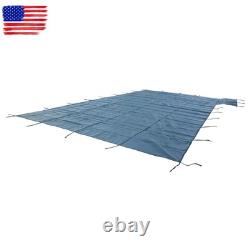Winter Rectangle Above Inground Swimming Pool Heavy Duty Safety Cover 18×36FT