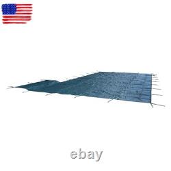 Winter Rectangle Above Inground Swimming Pool Heavy Duty Safety Cover 18×36FT