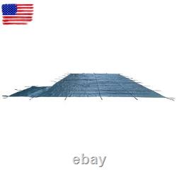Winter Rectangle Above Inground Swimming Pool Heavy Duty Safety Cover 18×36FT