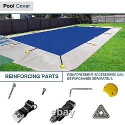 Winter Rectangle Inground Swimming Pool Heavy Duty Safety Cover Blue Customize