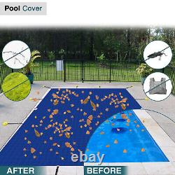 Winter Rectangle Inground Swimming Pool Heavy Duty Safety Cover Blue Customize