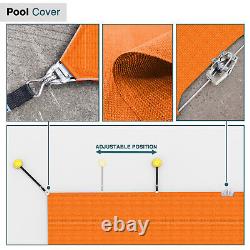 Winter Rectangle Inground Swimming Pool Heavy Duty Safety Cover Orange Custom