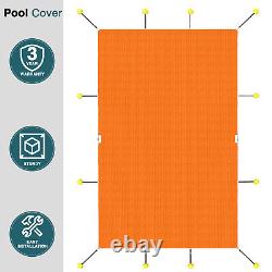 Winter Rectangle Inground Swimming Pool Heavy Duty Safety Cover Orange Custom