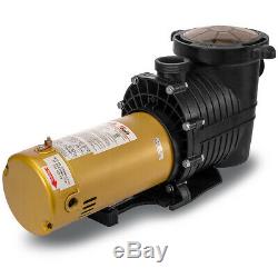 XtremepowerUS 1.5HP Inground Swimming Pool Pump 1-1/2 NPT with Strainer 220v