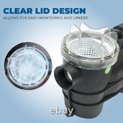 XtremepowerUS 3/4 HP High Flo for Above Ground Swimming Pool Pump with Strainer