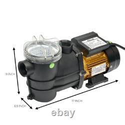XtremepowerUS 3/4 HP High Flo for Above Ground Swimming Pool Pump with Strainer