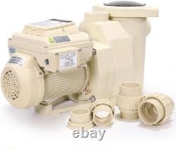 XtremepowerUS 3HP Variable Speed Swimming Pool Pump InGround Pool Motor 1.5/2