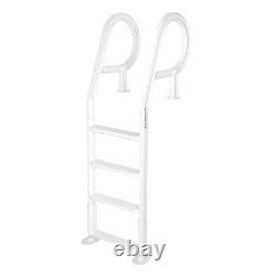 XtremepowerUS Adjustable Above Ground In Pool Swimming Pool Ladder 48 to 54