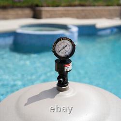 XtremepowerUS DE Pool Filter 48 SQ. FT. Vertical Grid Swimming Pool Fitting Set
