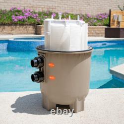 XtremepowerUS DE Pool Filter 48 SQ. FT. Vertical Grid Swimming Pool Fitting Set