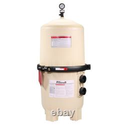 XtremepowerUS Maximum Clean In-Ground Swimming Pool 62 sq. Ft. DE Filter, Beige