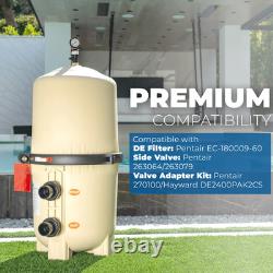 XtremepowerUS Maximum Clean In-Ground Swimming Pool 62 sq. Ft. DE Filter, Beige