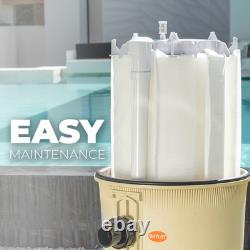 XtremepowerUS Maximum Clean In-Ground Swimming Pool 62 sq. Ft. DE Filter, Beige
