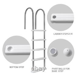 XtremepowerUS Stainless Steel Swimming Pool Ladder 5-Step for In-Ground Pools XtremepowerUS Stainless Steel Swimming Pool Ladder 5-Step for In-Ground Pools