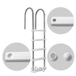 XtremepowerUS Stainless Steel Swimming Pool Ladder 5-Step for In-Ground Pools