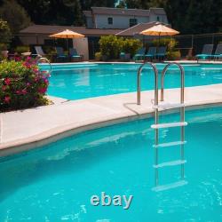 XtremepowerUS Stainless Steel Swimming Pool Ladder 5-Step for In-Ground Pools XtremepowerUS Stainless Steel Swimming Pool Ladder 5-Step for In-Ground Pools
