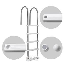 XtremepowerUS Stainless Steel Swimming Pool Ladder 5-Step for In-Ground Pools XtremepowerUS Stainless Steel Swimming Pool Ladder 5-Step for In-Ground Pools