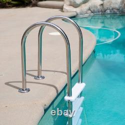 XtremepowerUS Stainless Steel Swimming Pool Ladder 5-Step for In-Ground Pools XtremepowerUS Stainless Steel Swimming Pool Ladder 5-Step for In-Ground Pools